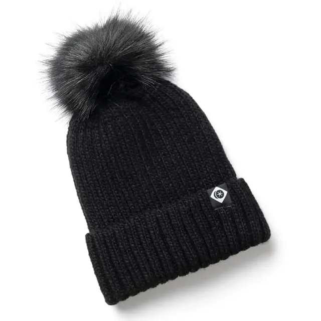 Charles Owen hue sort med pompon one size varm