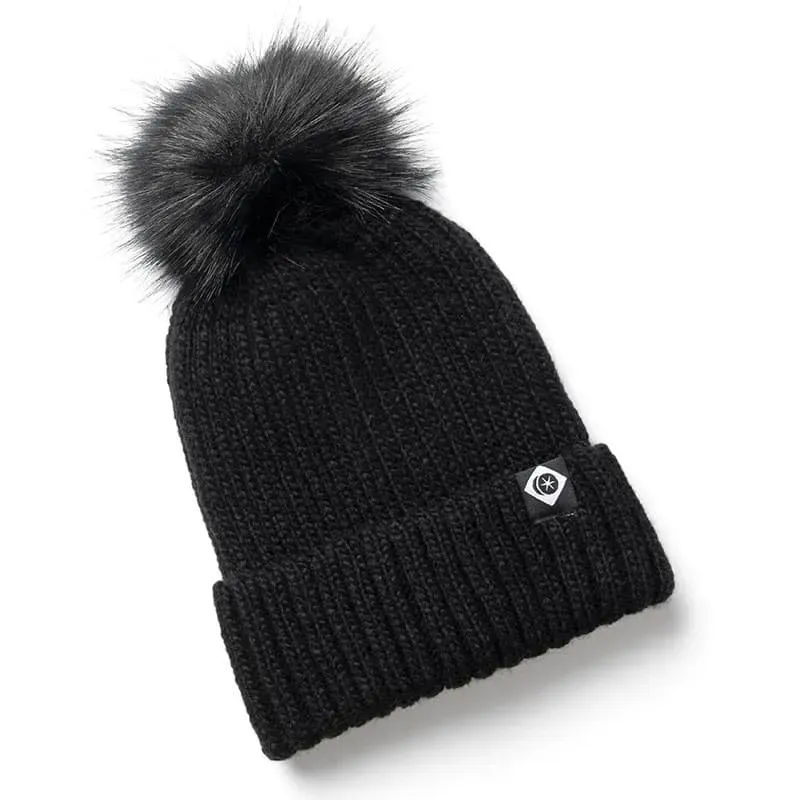 Charles Owen hue sort med pompon one size varm