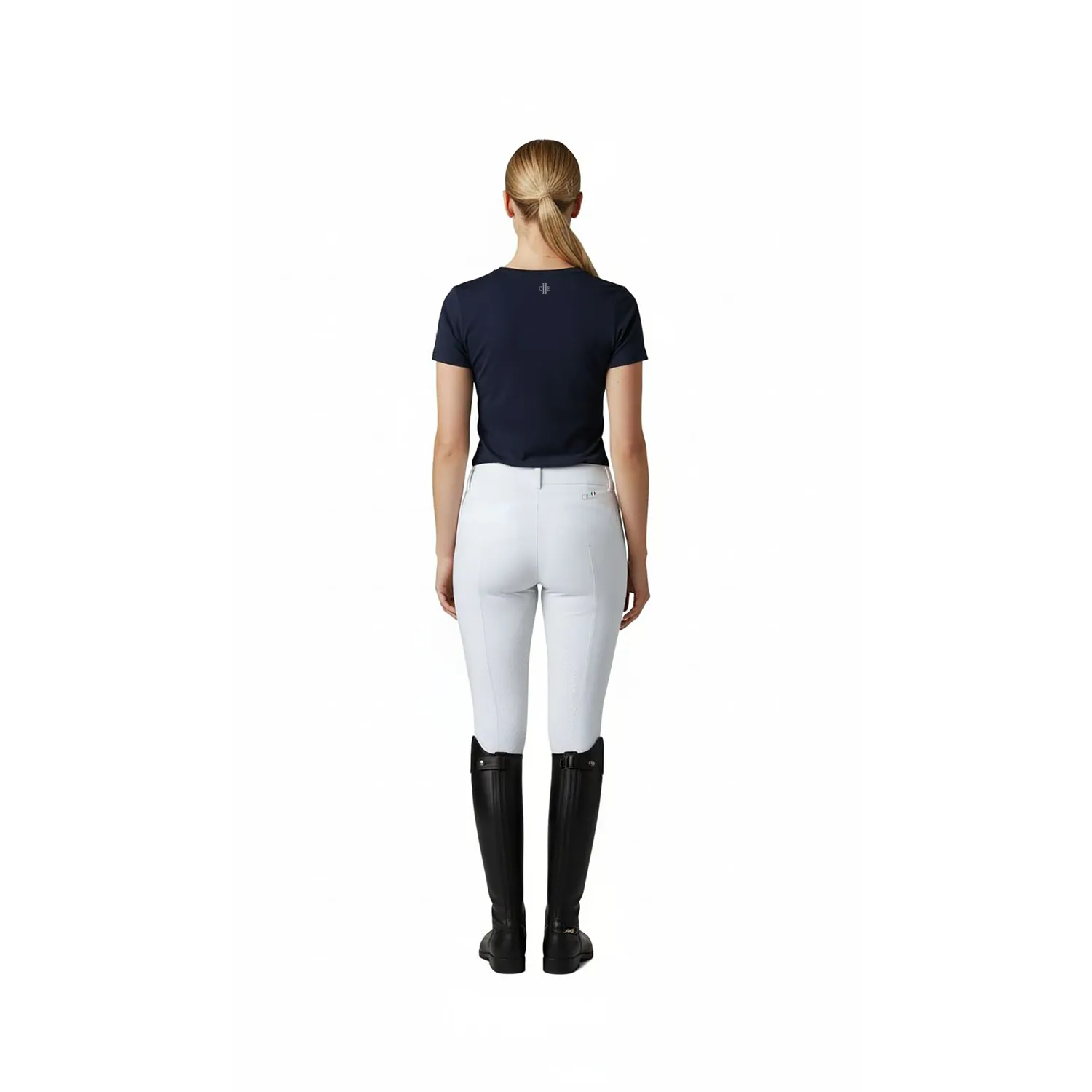 C2E Atwater V-hals T-shirt dame navy stræk
