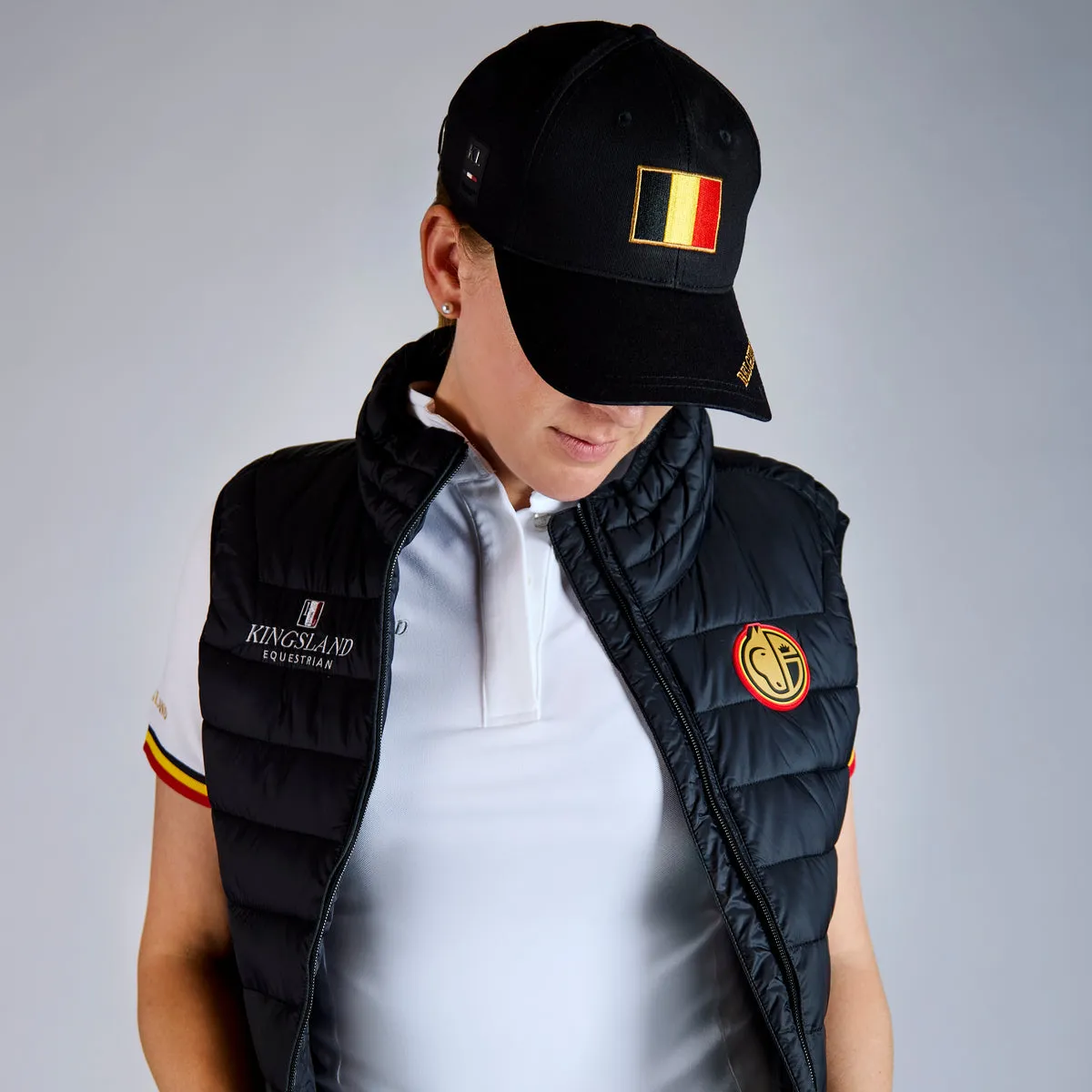 Kingsland Equibel vest quiltet sort M unisex