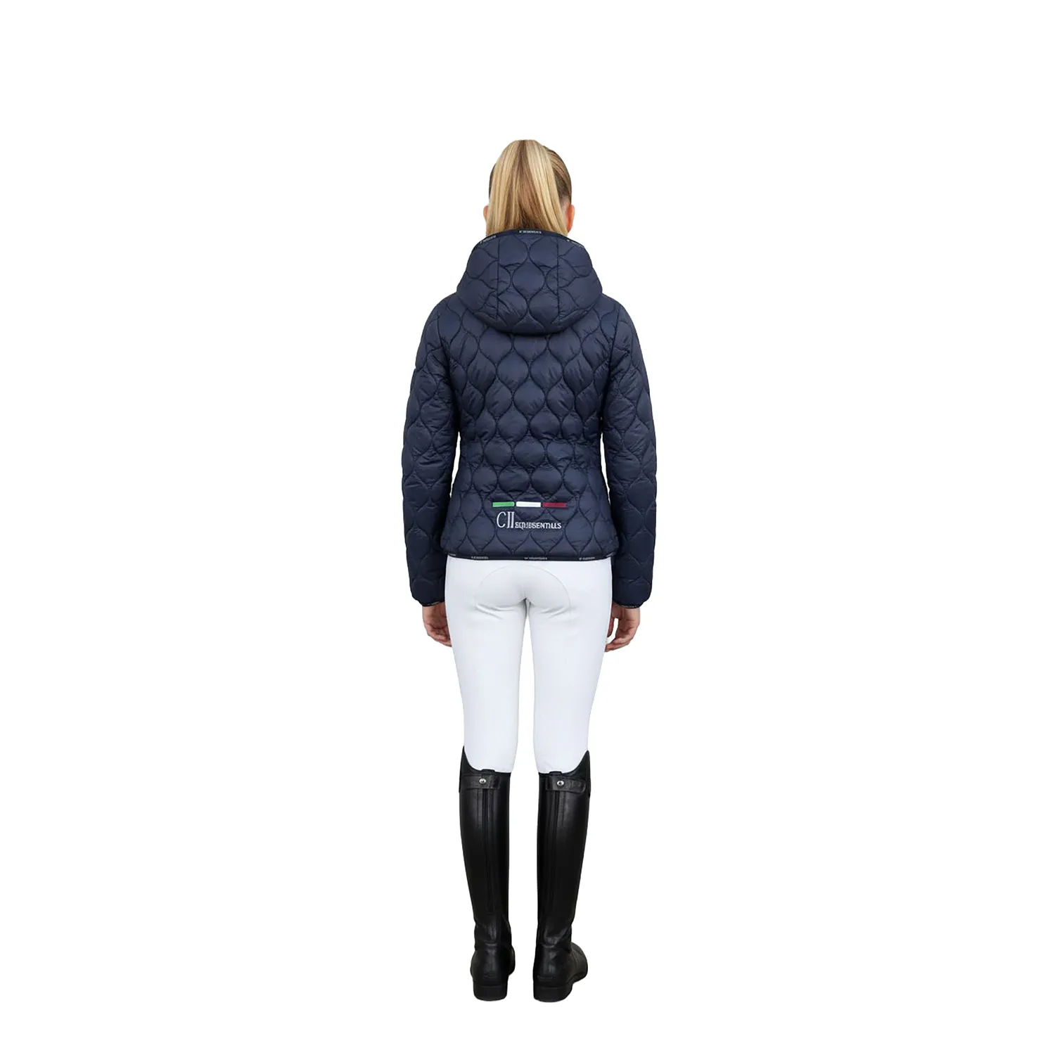 C2E Berkley quiltet ridejakke navy vandafvisende