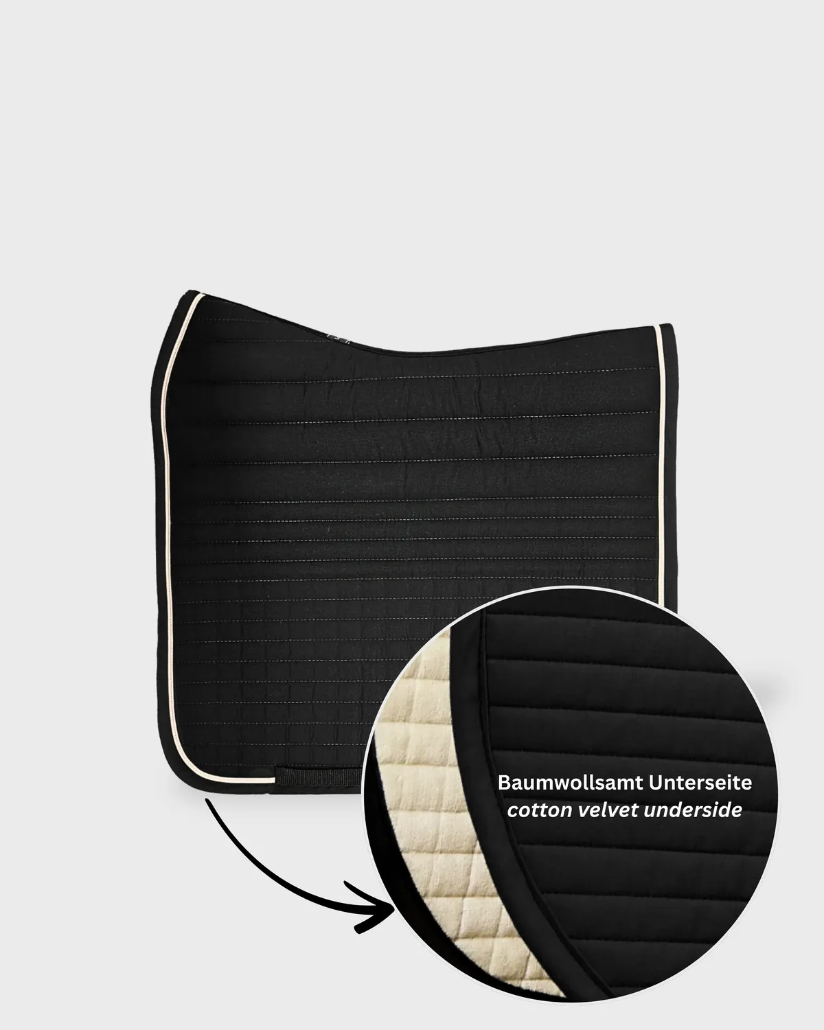 L'Evoine Double Padding sadelunderlag dressur blanc