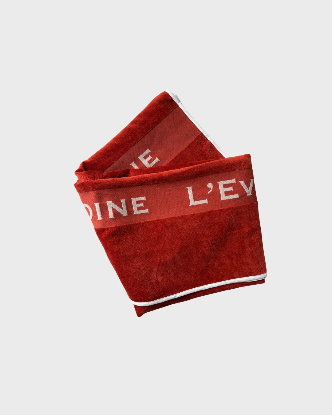 L'Evoine Terry Blanket Dækken brændtrød bomuld