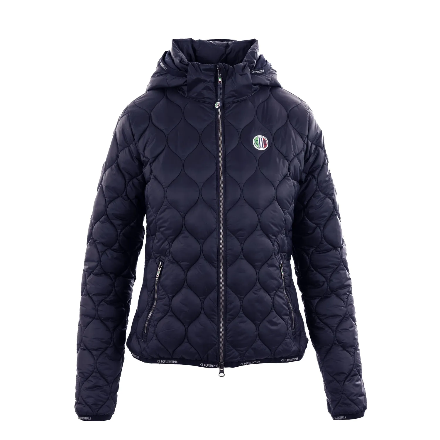 C2E Berkley quiltet ridejakke navy vandafvisende