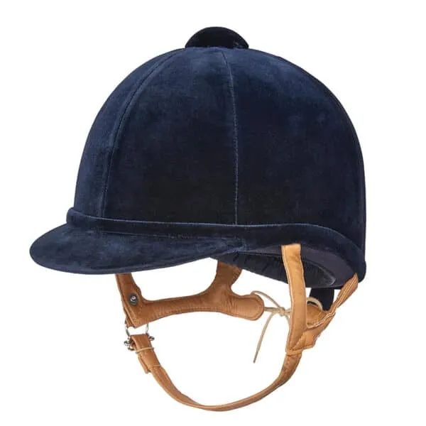 Charles Owen Fian ridehjelm velour sort