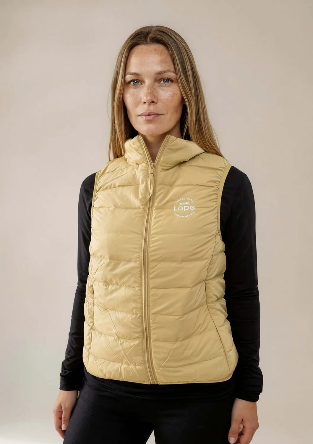LOPE Team Vest dunvest gul vandafvisende