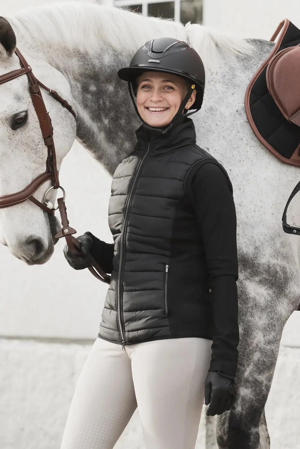 Källquist Bonnie ridevest sort dame 38