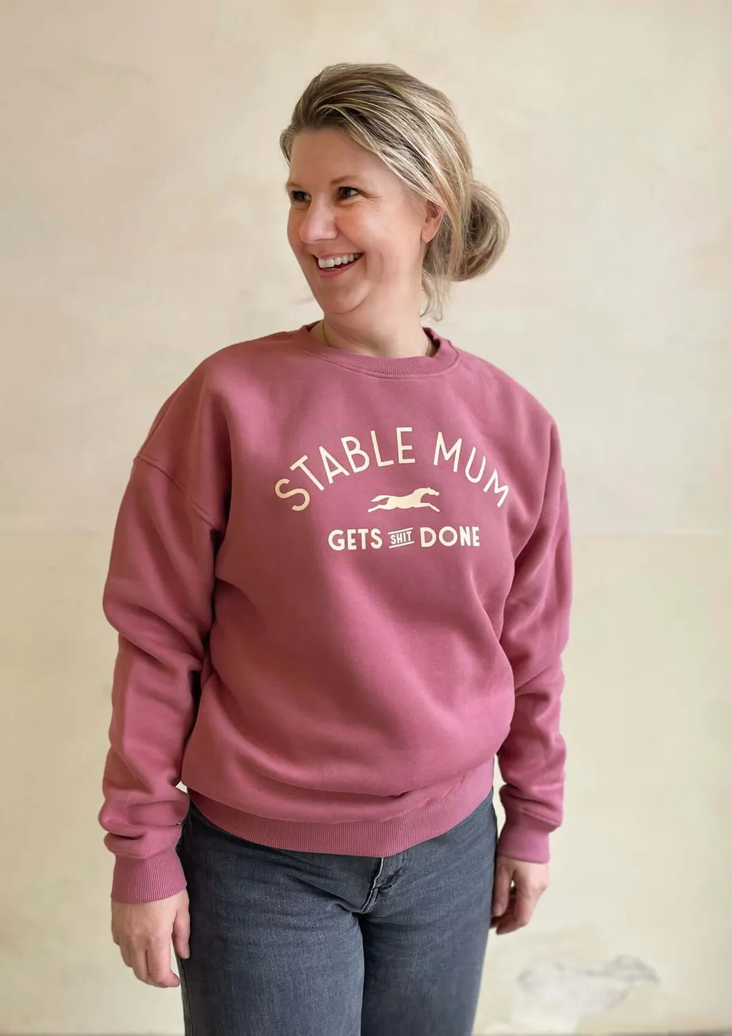 LOPE Stable Mum sweatshirt varm pink oversized