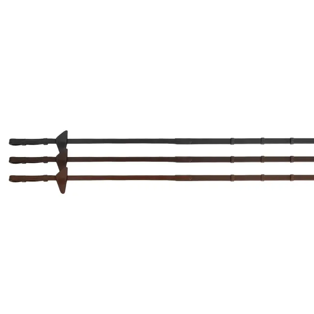 Källquist BioThane tøjle med stopper sort full 140 cm 16 mm