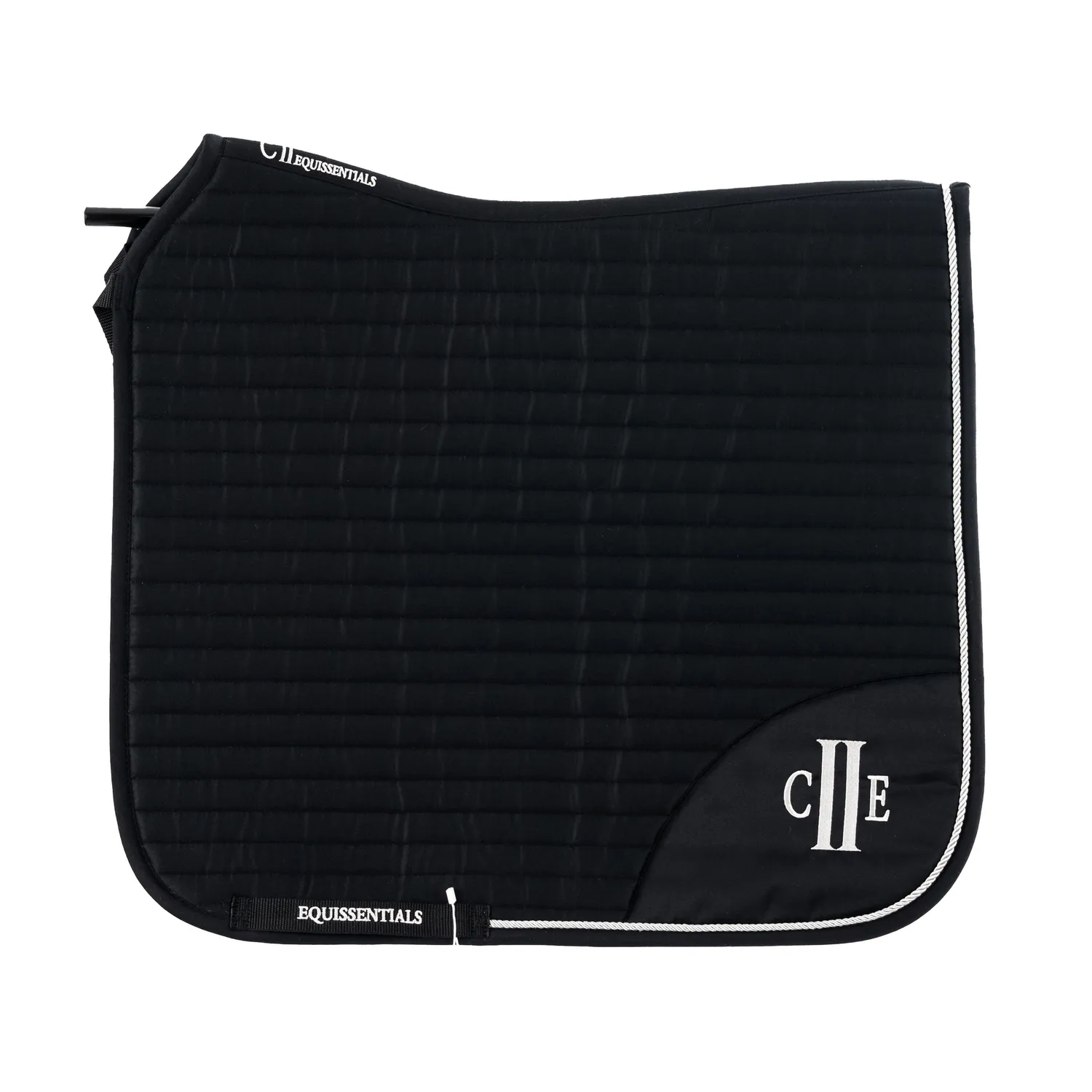 C2E Equestrain Pasadena dressur sadelunderlag sort quiltet