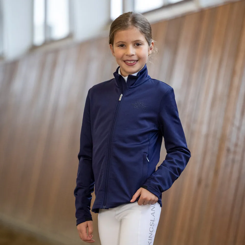 Kingsland KLAlba fleecejakke Evening Blue – junior