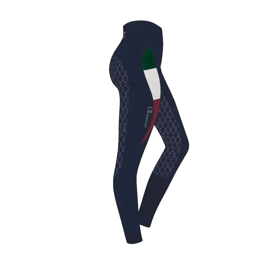 C2E Glendale ridetights black iris fullgrip dame