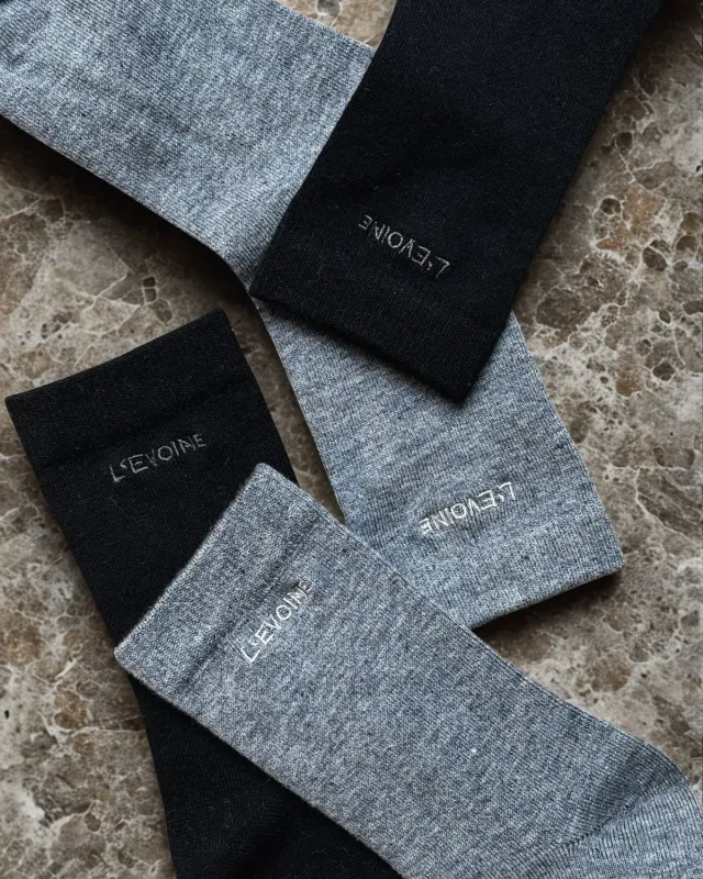 L'Evoine Alpaka Allrounder Sokker uld sort