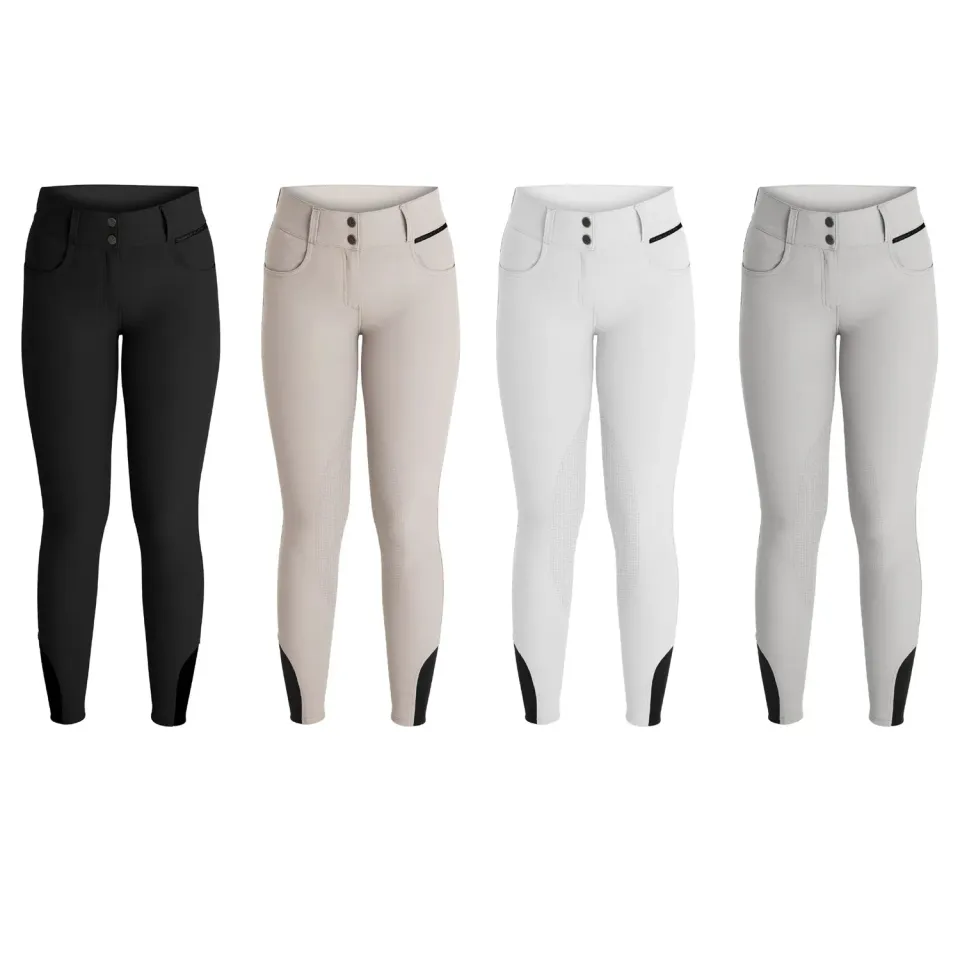 Källquist Samira Soft Tex ridebukser sort dam 38 medium-grip
