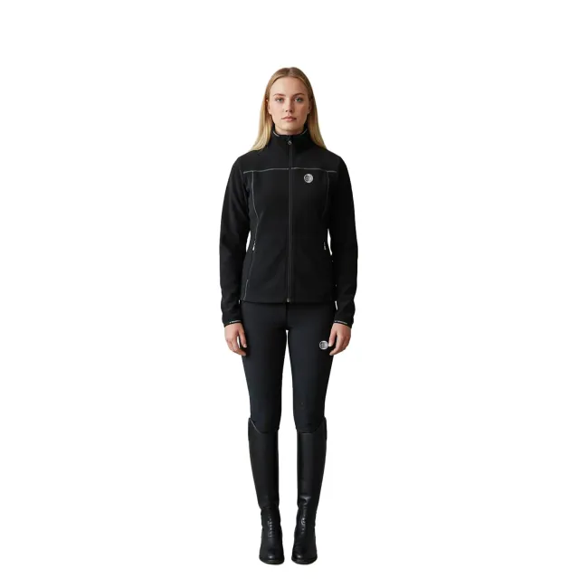 C2E Capistrano microfleece jakke sort S genbrugspolyester