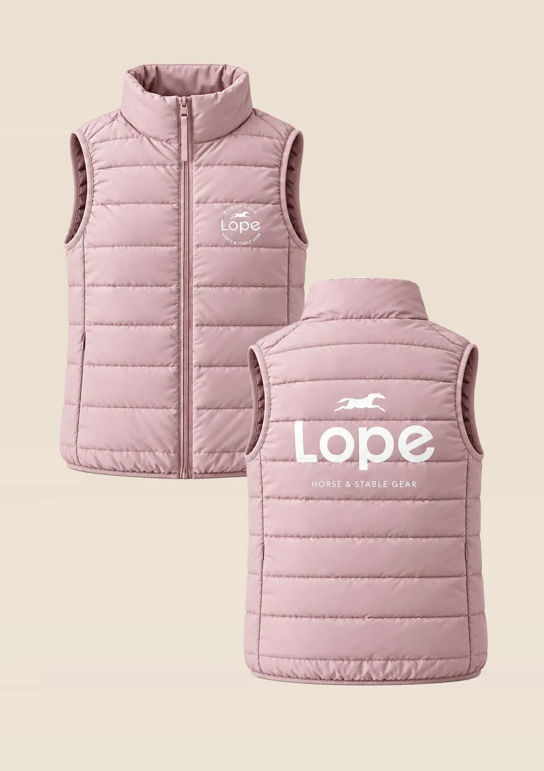 LOPE Team Vest ridevest pink dun S