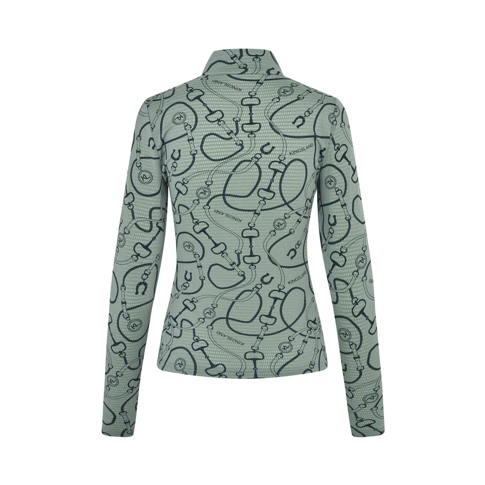 Kingsland KLLarissa træningst-shirt mesh grøn åndbar