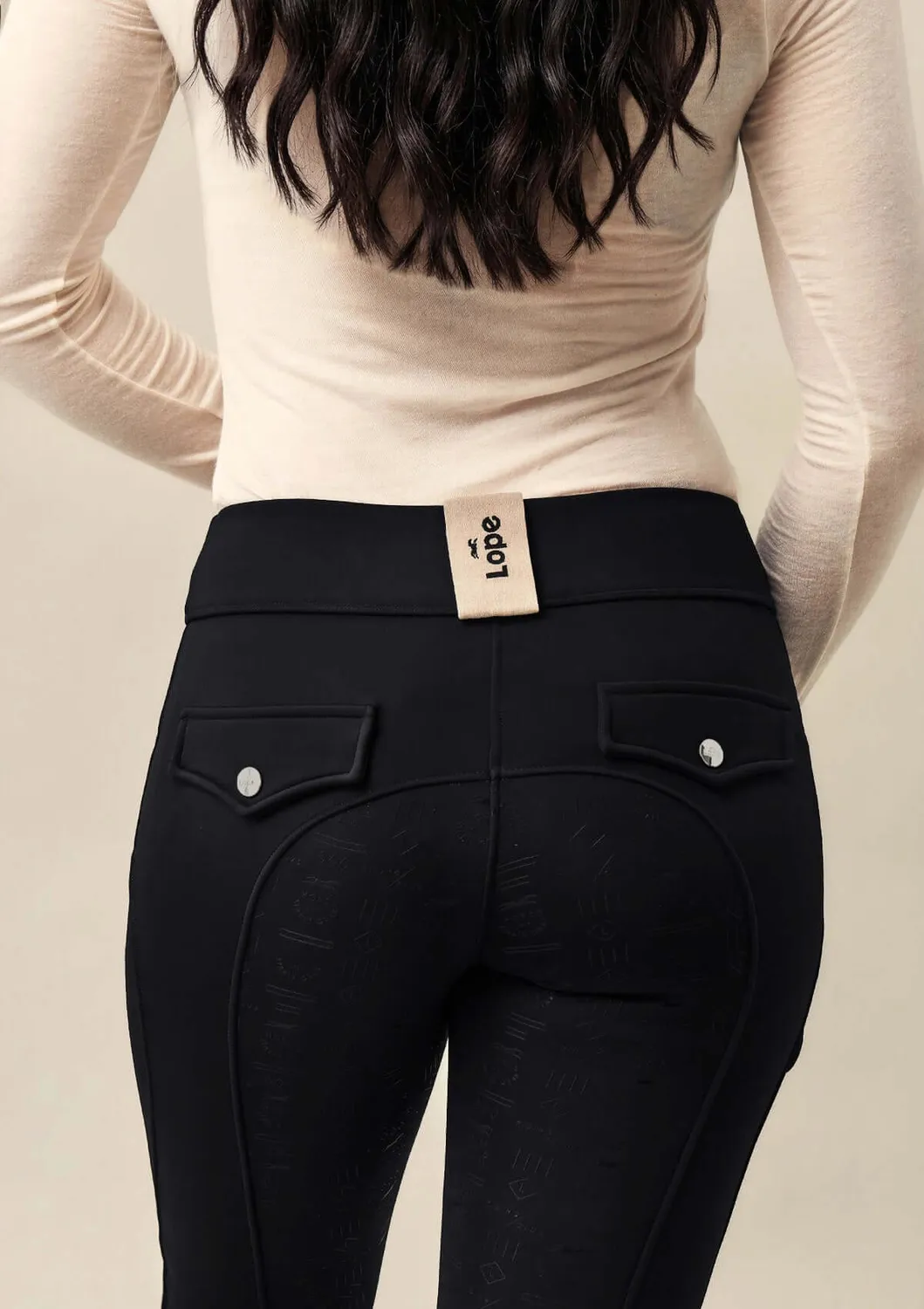 Lope The Flow Winter ridebukser sort med fleece