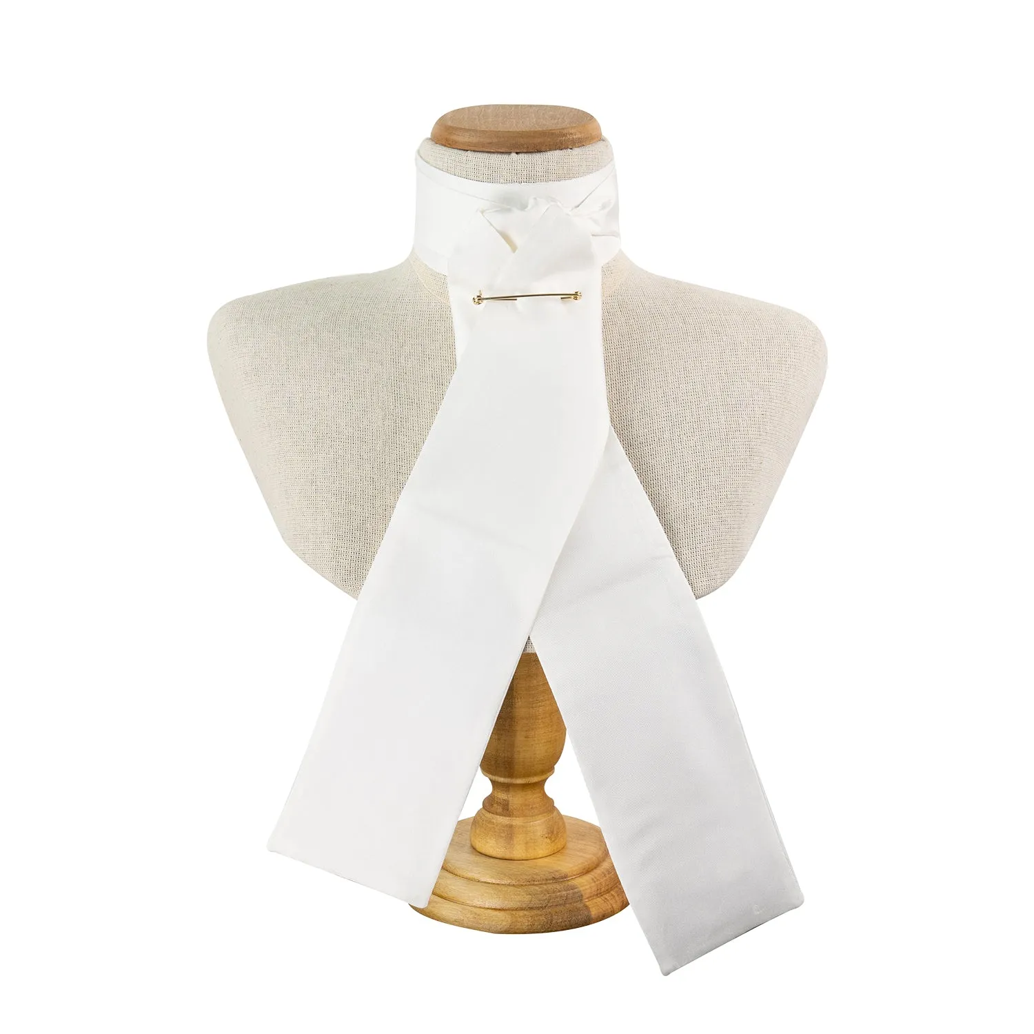 Racesafe Silk Stock rideslips silke cream klar
