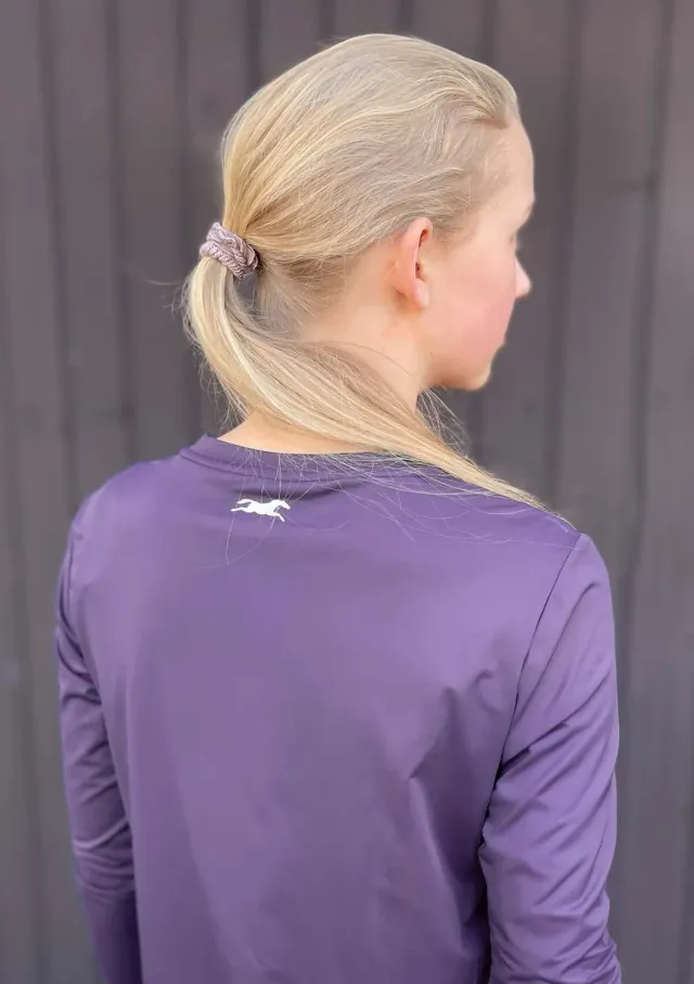 LOPE Liquid Fit langærmet funktionstop lilla junior åndbar