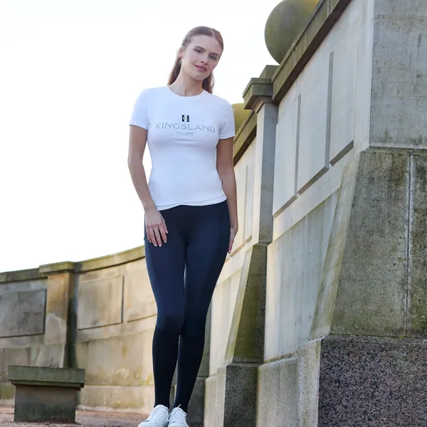 Kingsland Classic logo t-shirt dame marine bomuld