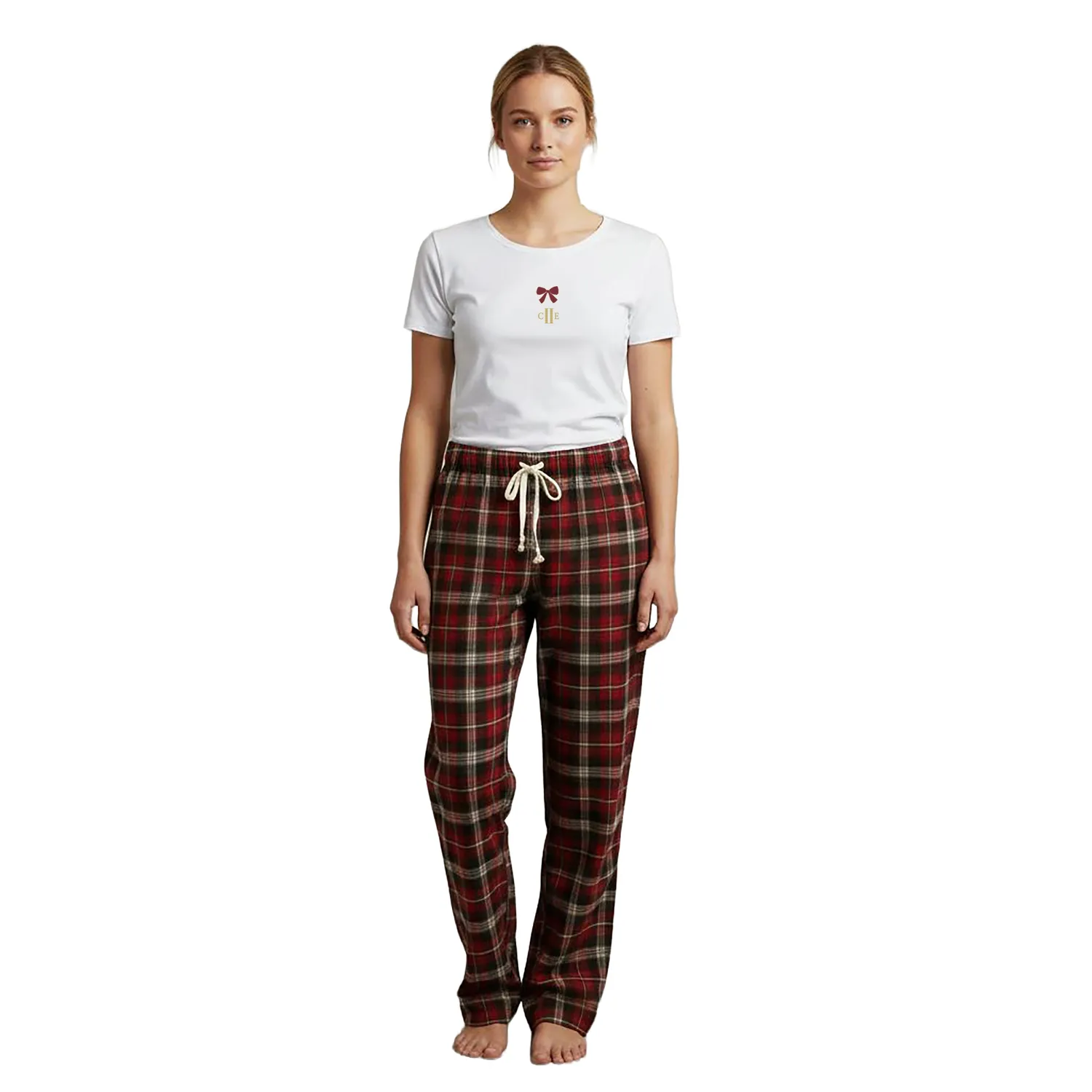 C2E Equestrain Albergo t-shirt hvid broderi bomuld