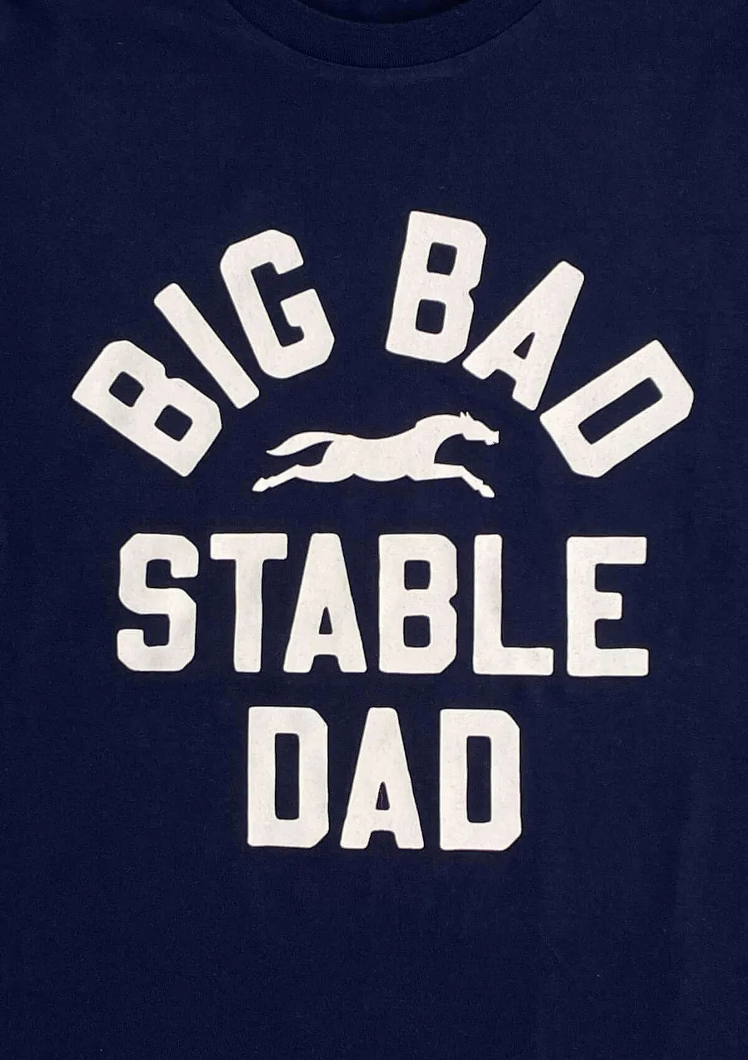 LOPE Big Bad Stable Dad T-shirt mørkeblå bomuld