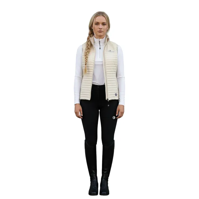 C2E Equestrain Natomas vest beige quiltet