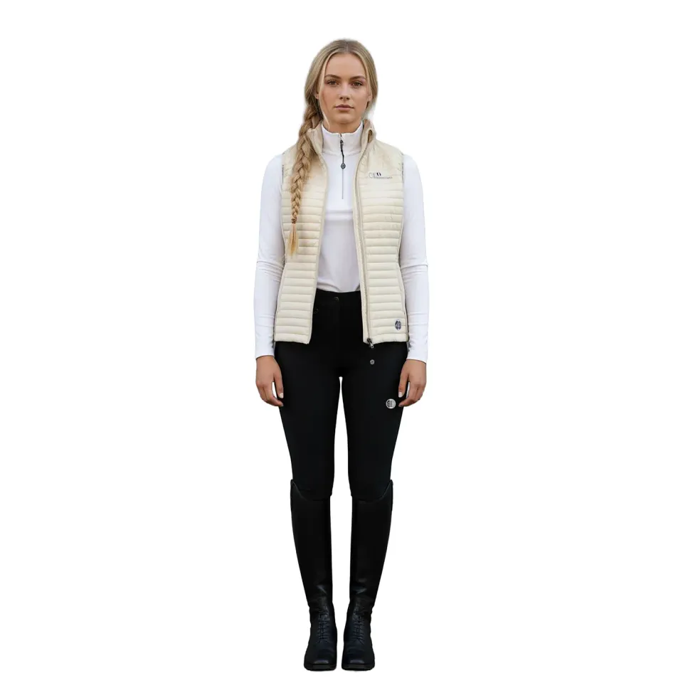 C2E Equestrain Natomas vest beige quiltet
