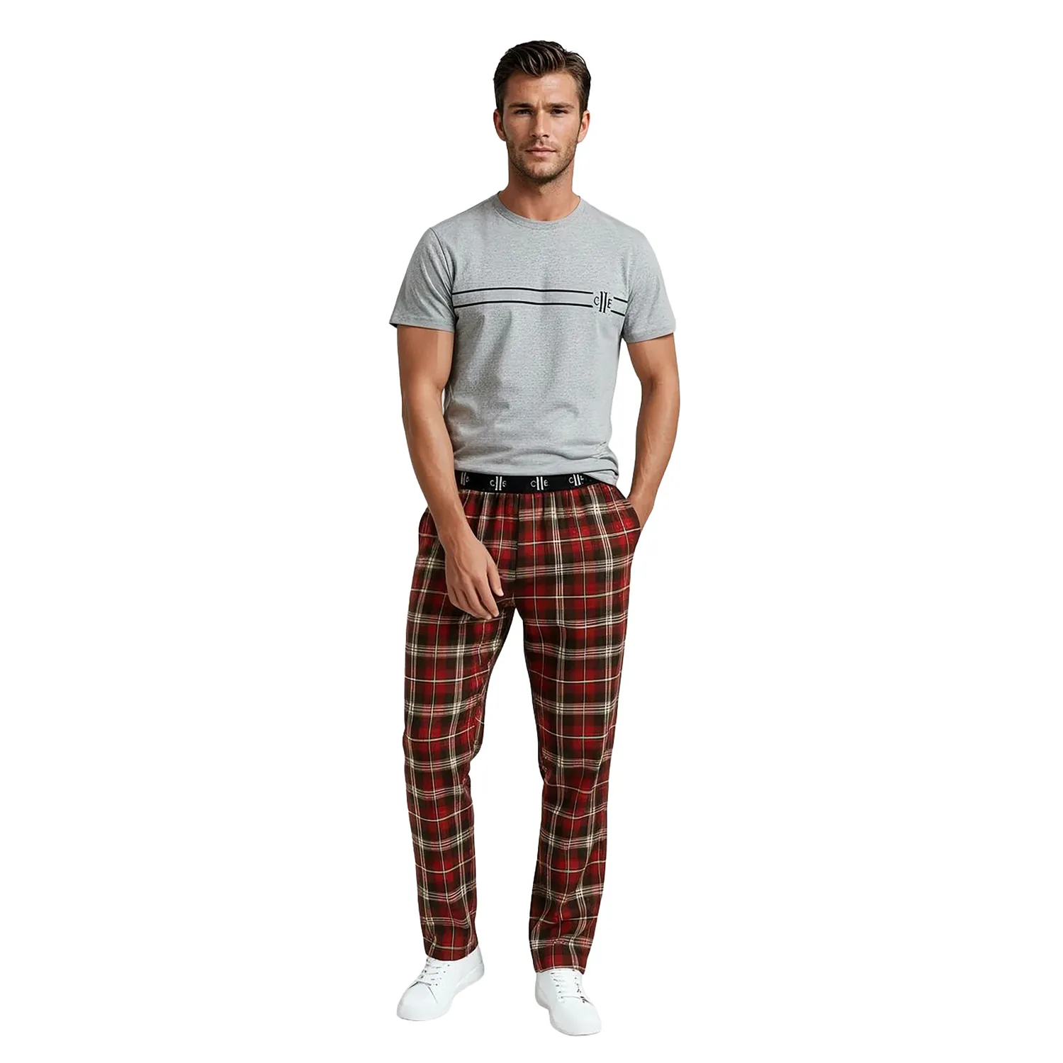 C2E GIOVI pyjamasbukser ternet herre XXS-XXL