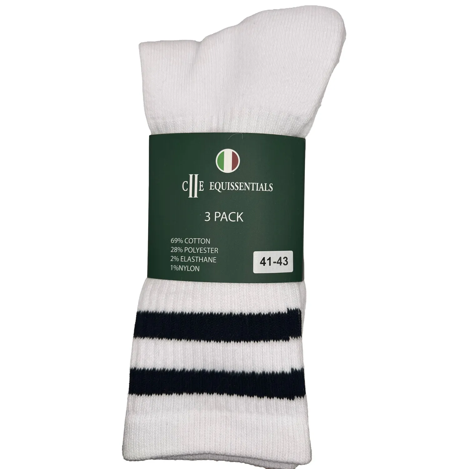 C2E St James tennissokker navy 3-pak unisex