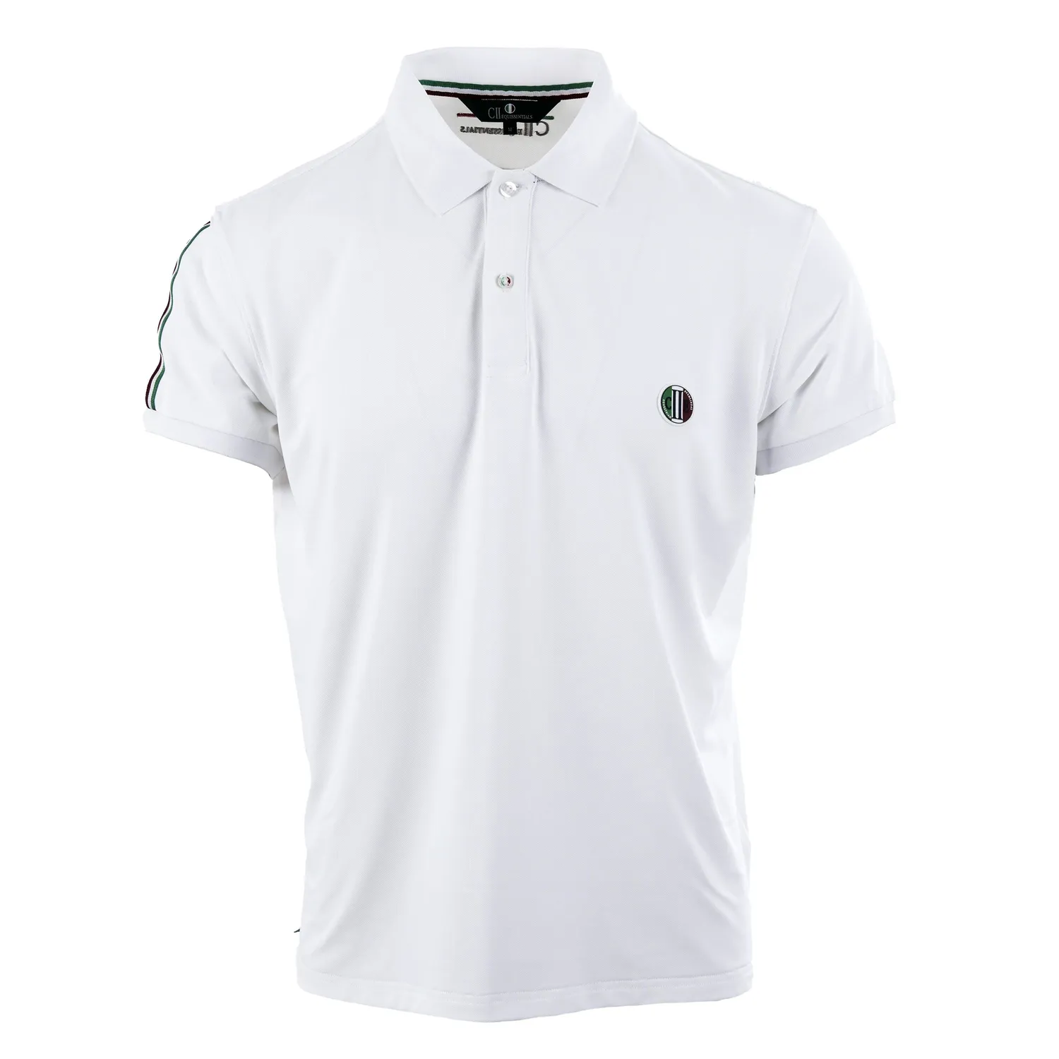 C2E Midtown Poloneck Pique poloshirt hvid quickdry