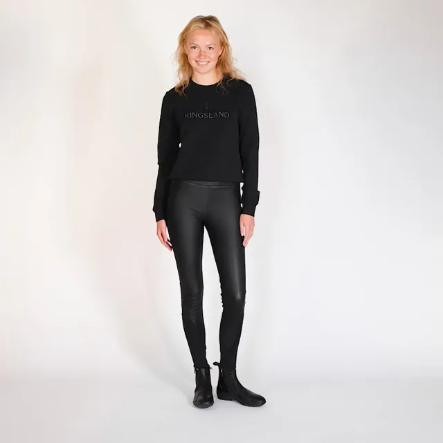 Kingsland KLMia Legging Sort full grip læderlook