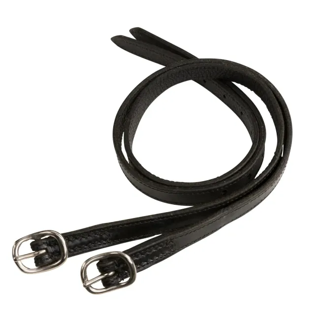 Källquist Equestrian sporeremme læder sort one size rustfri