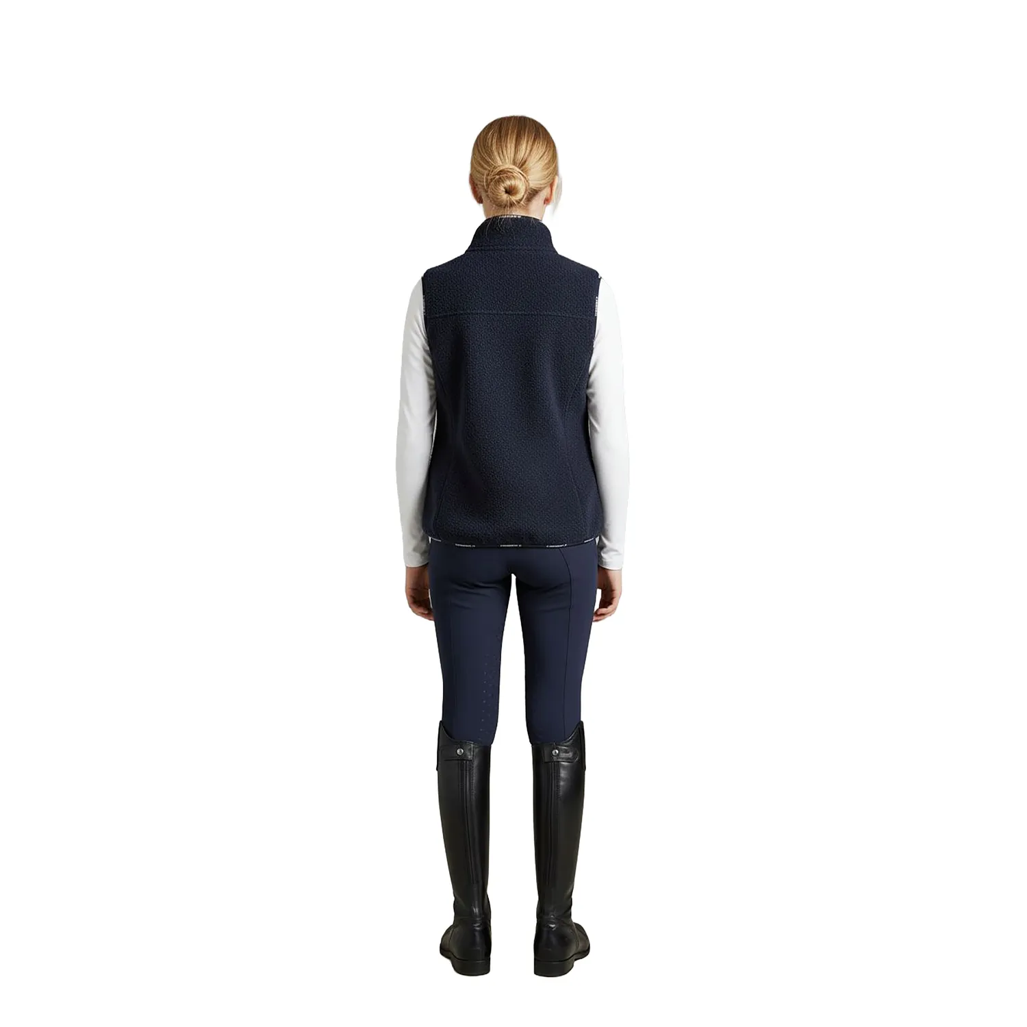 C2E Equestrain Elk Grove fleecevest navy sherpa
