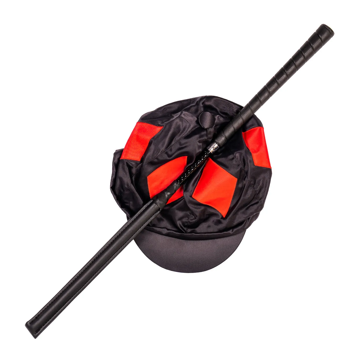 Racesafe Cushion Event Whip ridepisk sort gummigreb