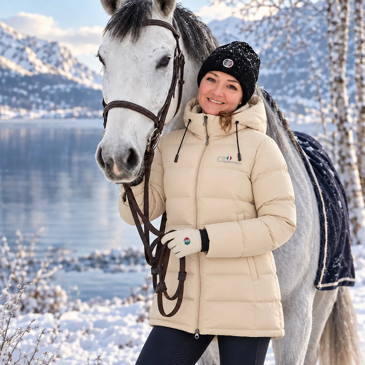 C2E Chatsworth dunparka beige unisex 3/4