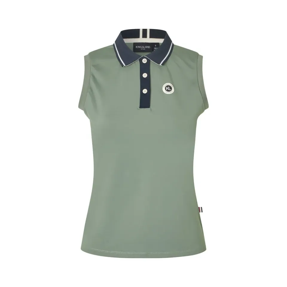 Kingsland KLlaura ærmeløs polo navy M – åndbar