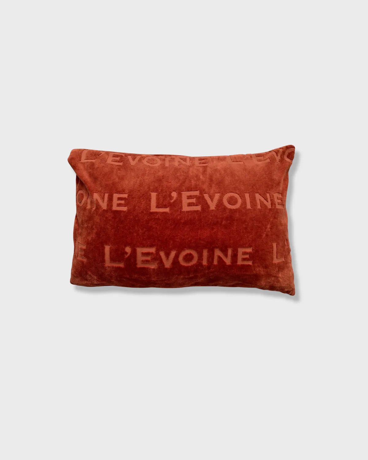 L'Evoine Terry Kissen pude burnt red frotté 40x60