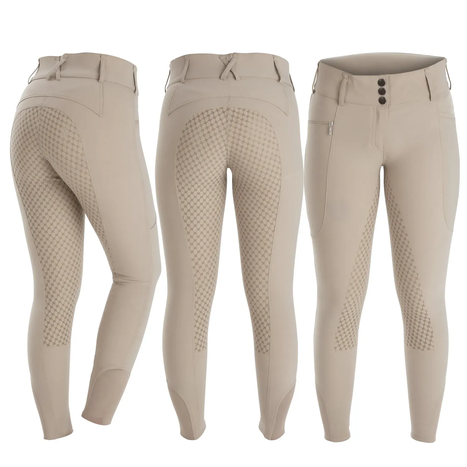 Källquist Candy Mira ridebukser Dame 38 full grip grå