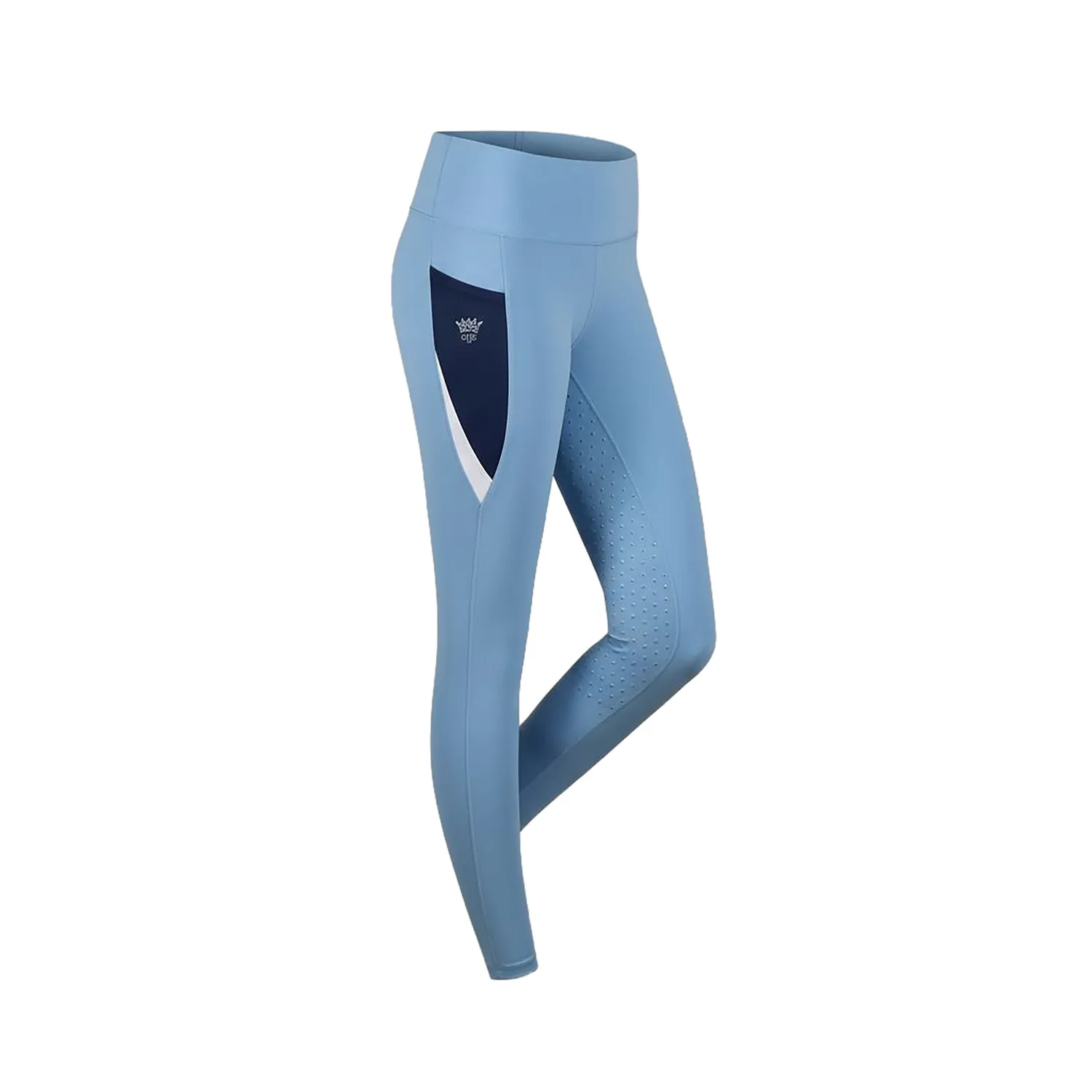 C2E Bridge ridetights placid blue color-block kompression