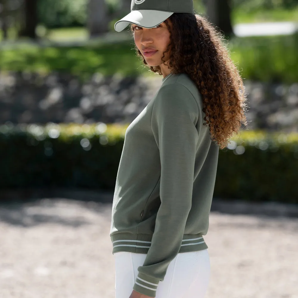 Kingsland KLLilian sweatshirt grøn Swarovski krystaller