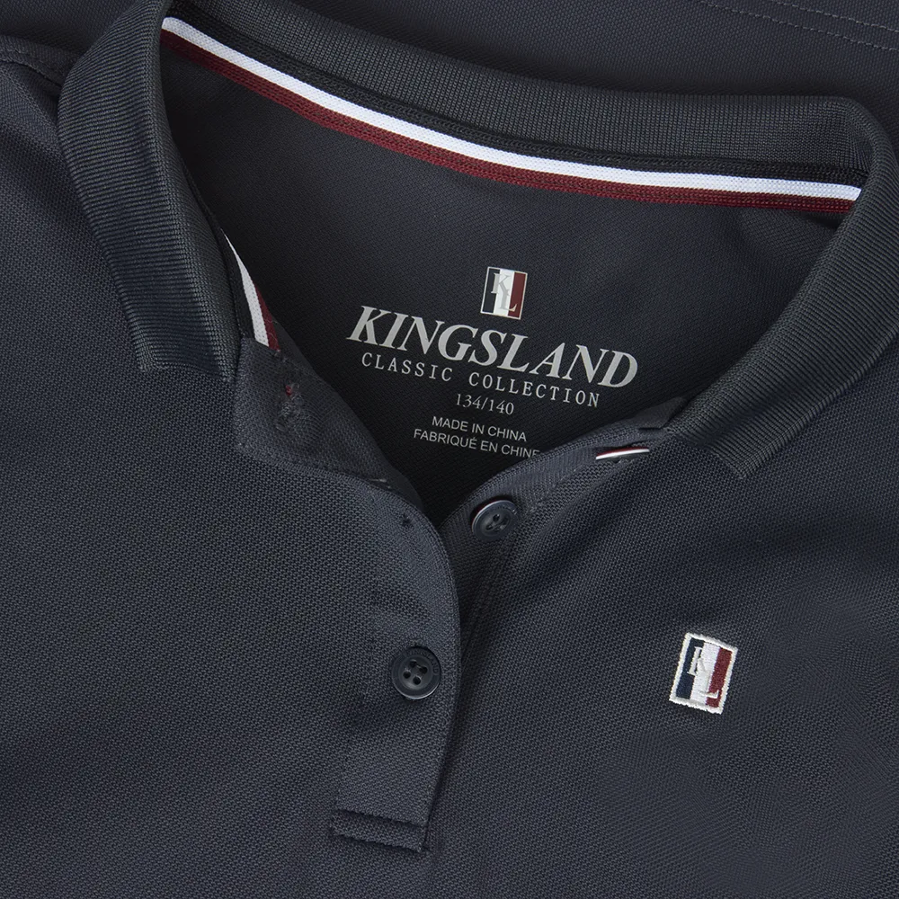 Kingsland Classic Piqué juniorpolo navy quick-dry