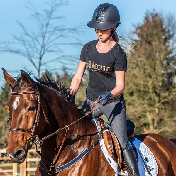 Charles Owen SP8 Plus ridehjelm sort mikrosuede