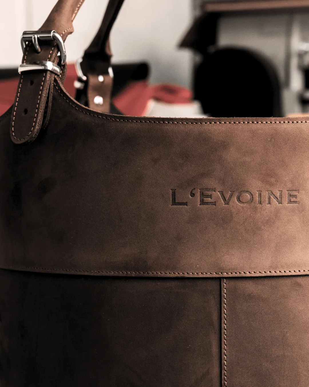 L'Evoine Le Baquet strigletaske læder 35cm vandafvisende
