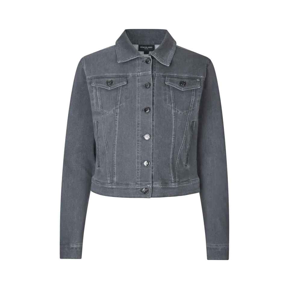 Kingsland KLKayce denimjakke grå stretch
