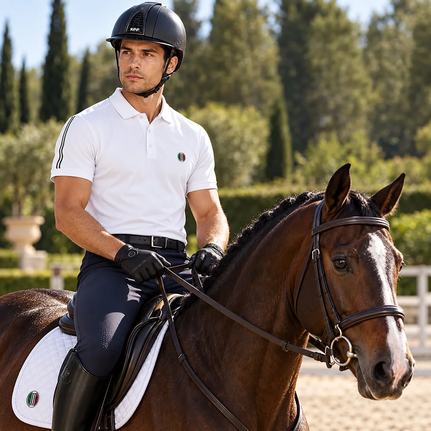 C2E Midtown Poloneck Pique poloshirt hvid quickdry
