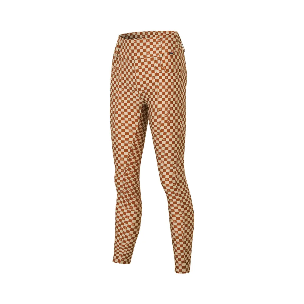 Kingsland KLKristin Ridebukser Hvid F-Grip A-shape fullgrip