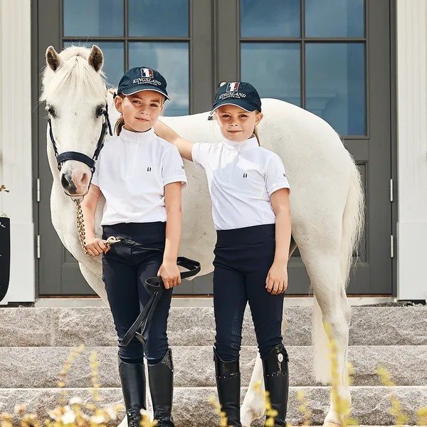 Kingsland Classic KLC-SS-352 stævnebluse Hvid – junior