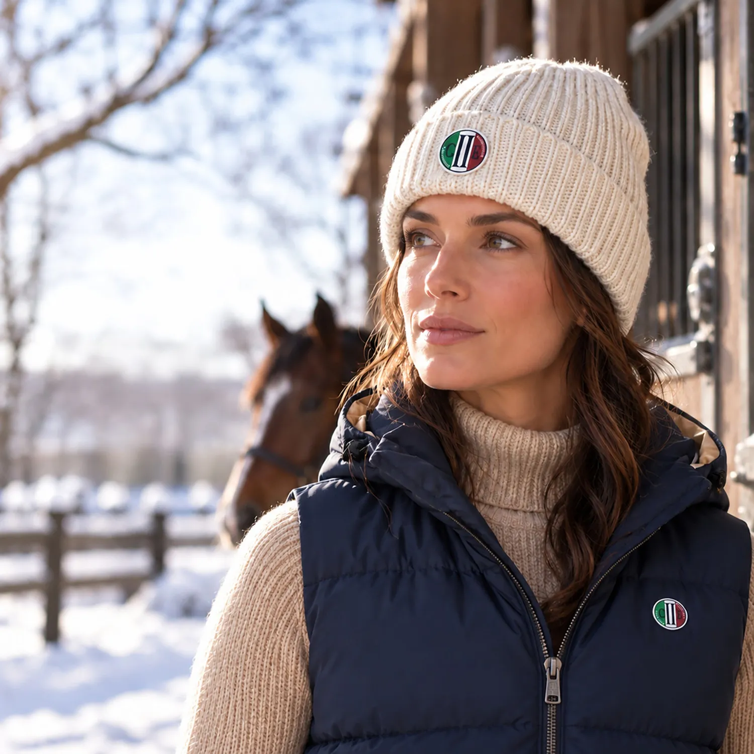 C2E Equestrain Altavista hue hvid merino varm